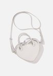 Heart To Heart Crossbody Bag - Silver Crinkle