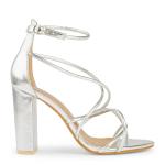 Silver Strappy Sandal