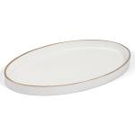 White Oval Tray 28X17CM