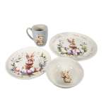 SET 4 Dinner Set - Rabbits