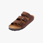 Green Cross Mens Flat 3 Strap Buckle Sandal Brown - 17