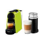 Nespresso MINI Essenza Bundle Automatic Espresso Machine With Aeroccino Milk Frother Lime Green