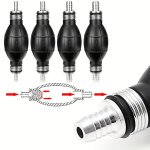 6-12MM Manual Fuel Pump Pipeline Rubber Aluminum Manual Fuel Primer Bulb Diesel Gasoline Pump Used For Automobile Ship Yacht Eng
