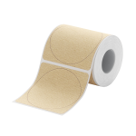 NB831 - Niimbot - B1_PRO B21_PRO Only - 34X34MM - 205 Kraft Round - Dual Colour - Red & Black Text Labels