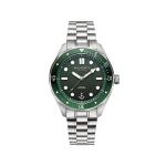 Ocean Diver Multilink Silver Green Men's Watch PH-W-0465