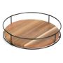 Lazy Susan Countertop Turnable Acacia Wood Storage Organiser