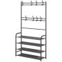 Multifunctional Steel 4 Shelf Shoe & Clothes Rack