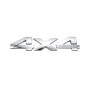 Silver Chrome 4X4 Decal Emblem