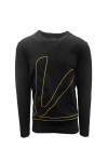Mens Mazibu Sweatshirt In Black - Black 3XL
