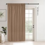 Ready Made Taped Blockout Curtain Latte - 285X218