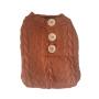 Cable Knit Jersey For Dogs - Brown - Large