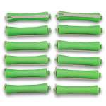 Hair Perm Rods 12 Pack - Assorted Colour - Jumbo 80X10MM