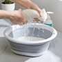 1PC Plastic Folding Basins Portable Wash Basins Folding Laundry Tub Adult Bath Basin Bathroom Kitchen Wash Basin Accessories