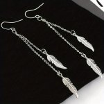 Vintage Dangle Earrings Trendy Long Feather Tassel Design Match Daily Outfits Evening Party Decor Dupes Luxury Jewelry