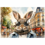 Deco Print Cool Bunny 1