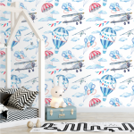 Aviation Wallpaper - 1.2M Wide X 3M High Non-adhesive Requires Wallpaper Glue