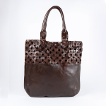 Brown Rebel Tote Shoulder Bag - Dark Brown Leather
