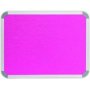 Parrot Notice Board - Info Board Aluminium Frame 3000 X 1200MM - Pink