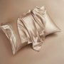 2pcs Satin Pillowcase Solid Color Pillow Covers For Living Room Bedroom No Pillow Insert