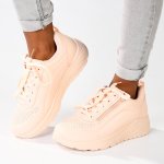 Madison Ladies Zip Sneaker - Pink - 8