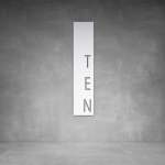 House Number D30 - 1500 X 375 Matt White No