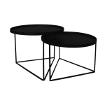 Michael & James Coffee Table Set - Sandpaper Black