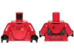 Parts Torso Sw Armor Sith Jet Trooper Ep. 9 With Black Lines Pattern Red Arms Black Hands 973PB3813C01