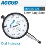 Dial Indicator 5MM Shockproof 0.01MM Grad. Lug&flat Back