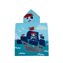 Premium 360GSM Pirate Ship Poncho Towel - Kids