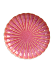 Pink Scalloped Ceramic Dinner Plate 27.8CM - None Pink