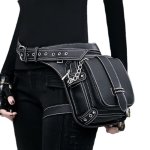 Steampunk Waist Thigh Bag Gothic Outdoor Drop Leg Bag Multifunctional Pu Leather Belt Bag Bum Bag Fanny Pack