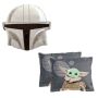 Mandalorian - Cutest Bounty 3 Piece Oxford Pillowcases & Shaped Pillow