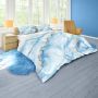 Gold And Blue Marble Duvet Cover Set Queen