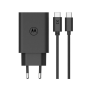 Motorola Turbopower 50W Dual Usb-c And Usb-a Charger With Usb-c Cable SJMC502