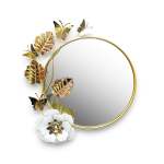 Mirror Wall Decoration Gold & White