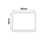 NB111 - - B1 B21 B3S B4 - 40X30MM - 230 White Labels 1
