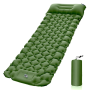 Portable Camping Mat Inflatable Camping Mat With Pillow - Green