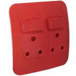 Double Dedicated Red Socket With Dp Switch - Buy Online At 7 Triple 7