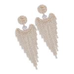 Goldair Gold Crescent Diamante Earrings
