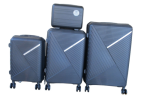Smte Dark Gray Hardshell Luggage Set With Keychain
