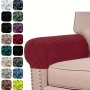 2PCS Spandex Armchair Slipcovers Stretch Armrest Covers For Chairs And Couch Sofa Armrest Covers Sofa Cover Non-slip Furniture Protector For Bedroom Office Living Room