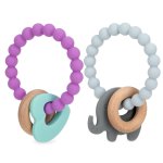 Silicone And Wood Teether
