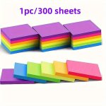 300-SHEET Colorful Sticky Notes Pack - Ideal For Students & Office Organization