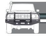 Toyota Land Cruiser 76 78 79 Commercial Bull Bar For