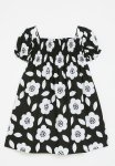 PoP Candy Floral Print Dress - Black & White