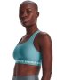 Women's Armour Mid Crossback Sports Bra - Glacier Blue / LG