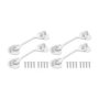 2 Pairs Ss Cabin Locks With Fixing Screws