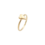 Crooked Heart Gold Ring - 8 Gold
