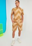 Printed Sweatsuit - Camel
