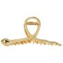 Snake-shaped Hair Claw Clip - Gold